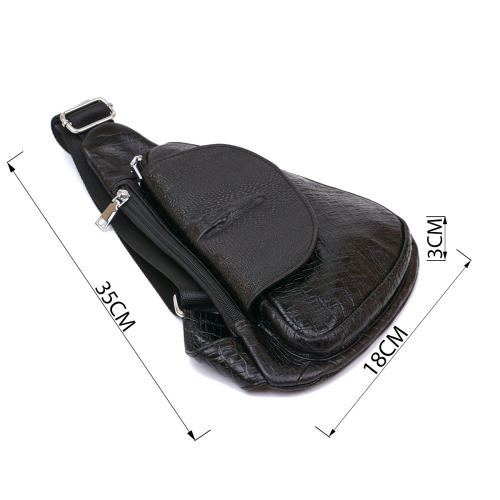 Сумка через плече чоловіча Vintage 20696 Чорний Київ - фото 2