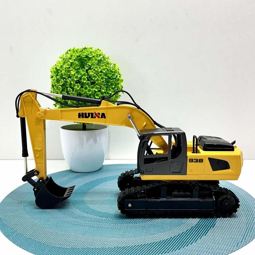 Набір машин будтехніка Huina Екскаватор та Вантажівка для перевезення техніки на радіокеруванні (1319) Чернігів - фото 4