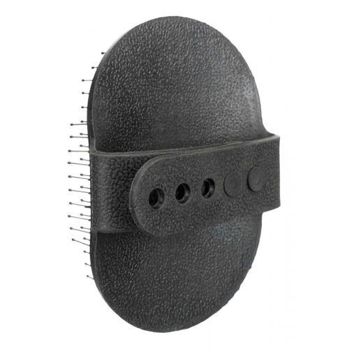 Щетка Trixie с металлическими зубчиками резиновая с петлей для рук, 8х13 см Киев - изображение 2