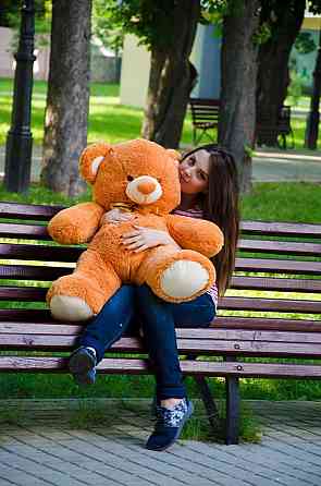 Мягкая игрушка Подарок плюшевый мишка, Плюшевый медведь Томми 100 см Карамельный Тернополь