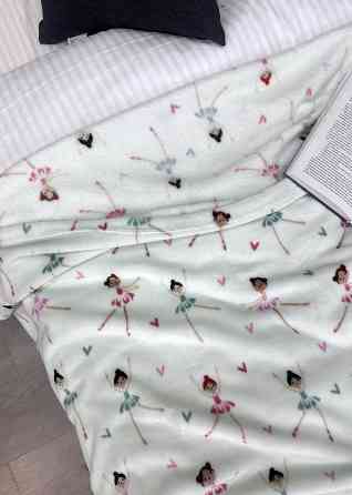 Плед-покривало Decorator WellSoft Dancer 150х210 см з принтом "Балерини" (87-186) Київ