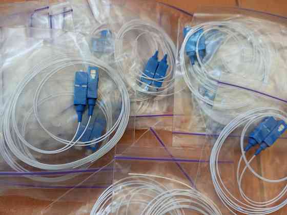 Оптичний латчкорд Fibercord micro-tech g652d SC/upc Pigtan 0.9m Easy Strip Полтава
