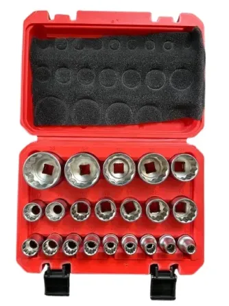 Набір головок LEX LXISS21E-12T — 21 предмет, Cr-V сталь, 1/2" привод Львів