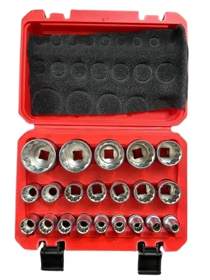 Набір головок LEX LXISS21E-12T — 21 предмет, Cr-V сталь, 1/2" привод Львів - фото 1