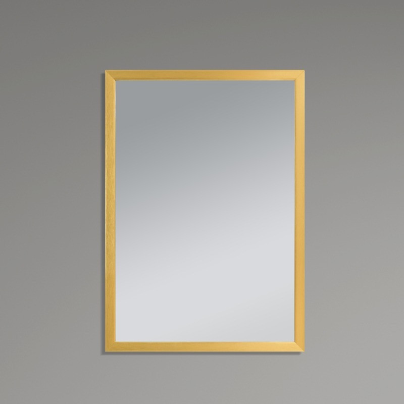 Дзеркало настінне Zerix FONTE MRZ09-60x85-Reverse GOLD прямокутне в золотій рамі   ( 18893 ) Харків - фото 3