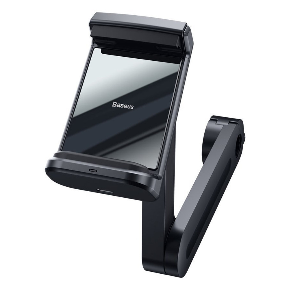 Автотримач на підголовник з бездротовий Qi 15W зарядкою Baseus Energy Storage WXHZ-01 (Чорний) Николаев - изображение 2