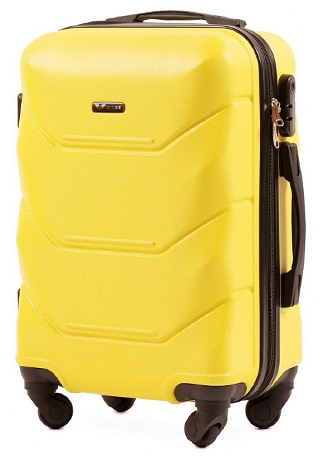 Чемодан пластиковый WINGS 147 малый 55 см желтый Киев - изображение 1