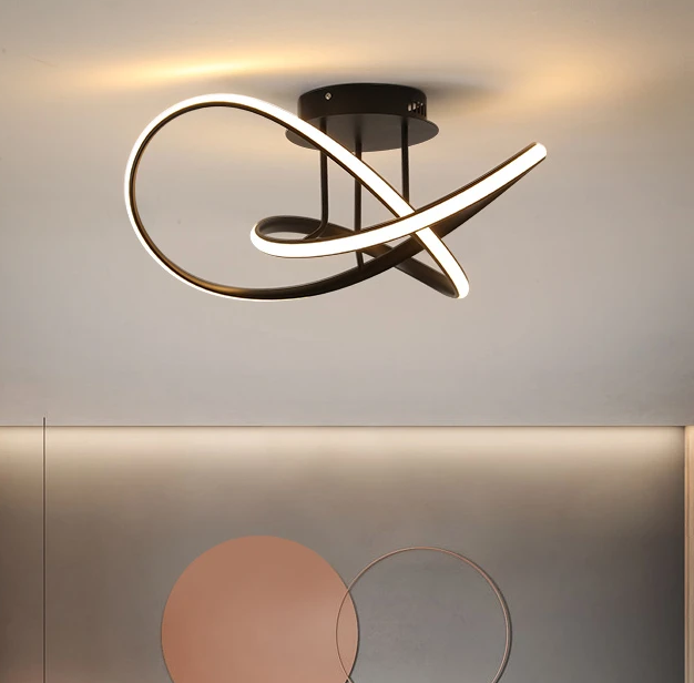 Люстра світлодіодна стельова PJ866 (Чорний) 60см Вінниця - фото 1