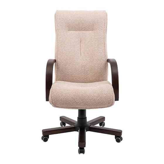 Офисное Кресло Руководителя BostonlDesign М1 Tilt Wood Walnut Llama Белый Киев