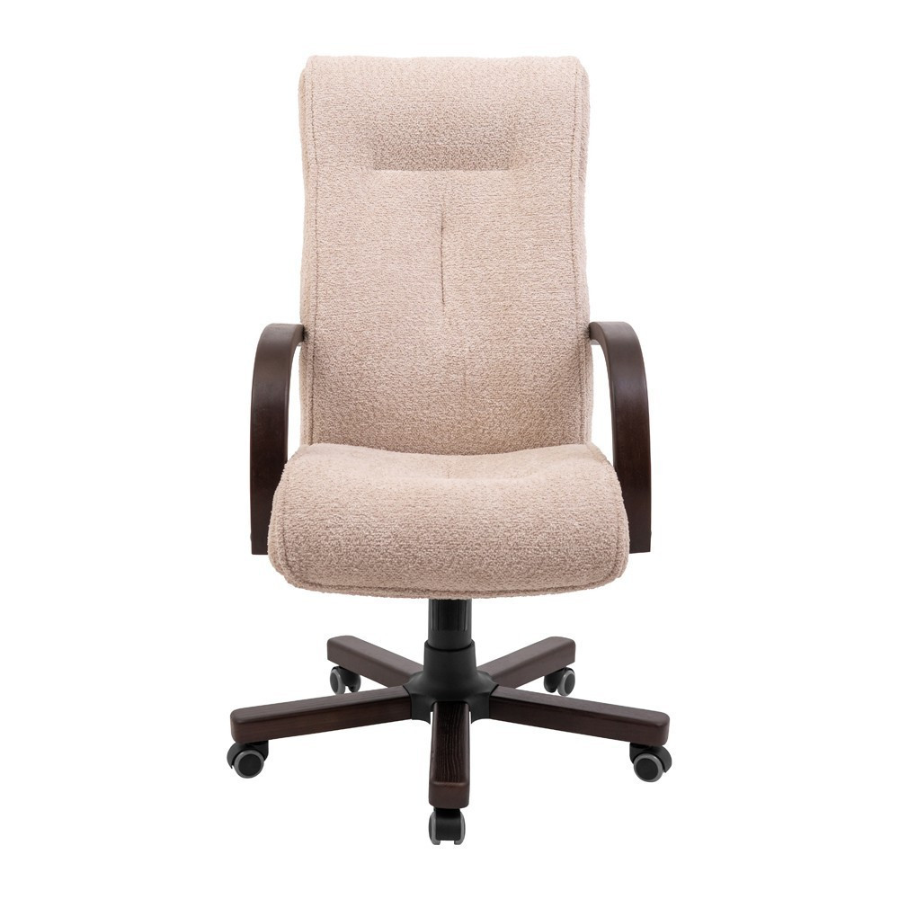 Офисное Кресло Руководителя BostonlDesign М1 Tilt Wood Walnut Llama Белый Киев - изображение 2