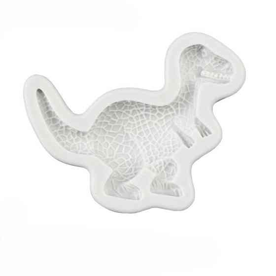 Молд силіконовий Динозавр 72 на 59 мм сірий Київ