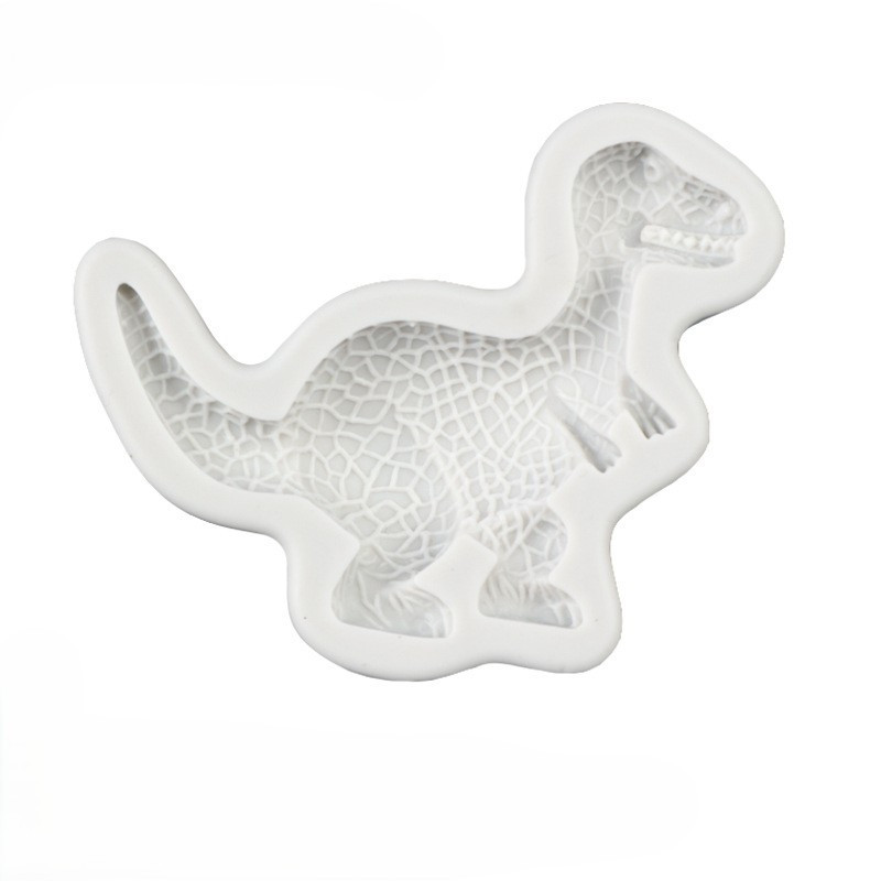 Молд силиконовый Динозавр 72 на 59 мм серый Киев - изображение 4
