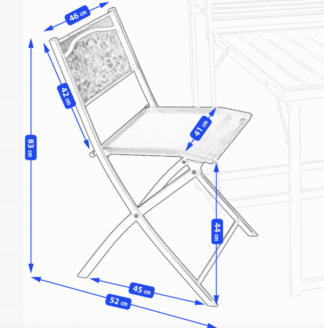 Комплект балконних меблів Jumi Kirbi з тумбою + 2 крісла Киев - изображение 7