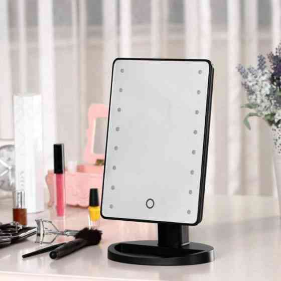 Дзеркало з Led підсвічуванням, Красиве дзеркало для макіяжу Косметичне зі збільшенням US-54 Львів