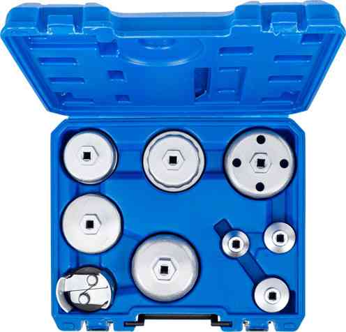 Набір знімачів масляних фільтрів 9пр. 3/8" (64.5х14 - 2шт, 88.8х15, 74.2х14, 86.6х16, 27х6, 32х6, 36 Одеса