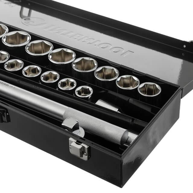 Набір інструментів INTERTOOL 3/4 ", 21од., Cr-V STORM - Комплект для важких навантажень Львів - фото 5