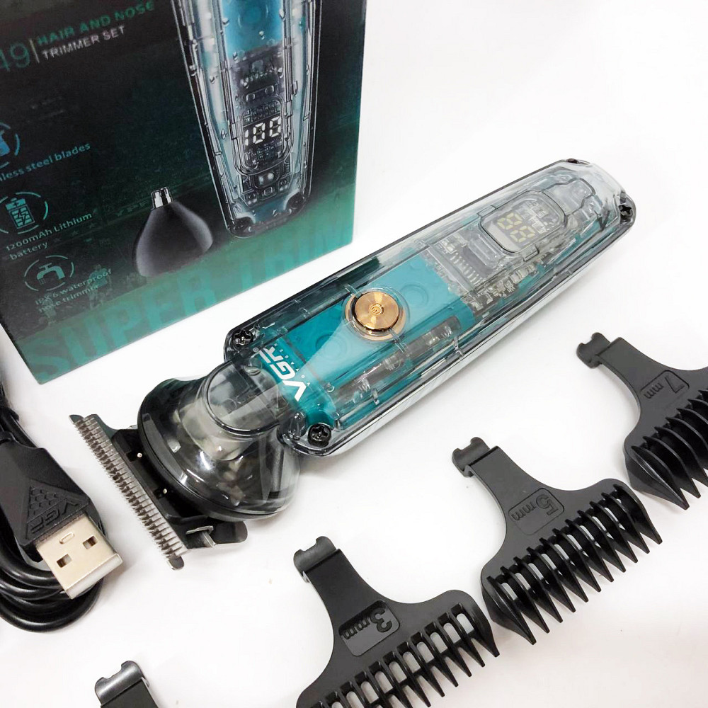 Машинка для стрижки волос с акамулятором VGR, Электрическая машинка с насадкой для бороды WF-79 Львов - изображение 9