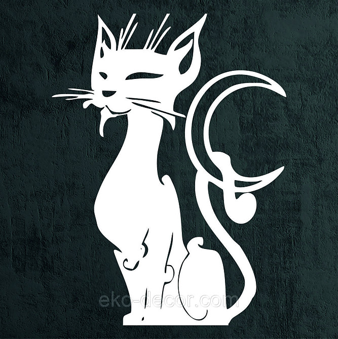 Декоративне настінне 3D Панно «Кіт» Декор на стіну з об'ємом Київ - фото 6