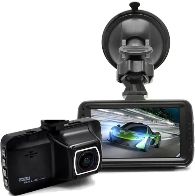 Автомобільний відеореєстратор DVR T176G (1 камера) Full HD Вінниця - фото 1