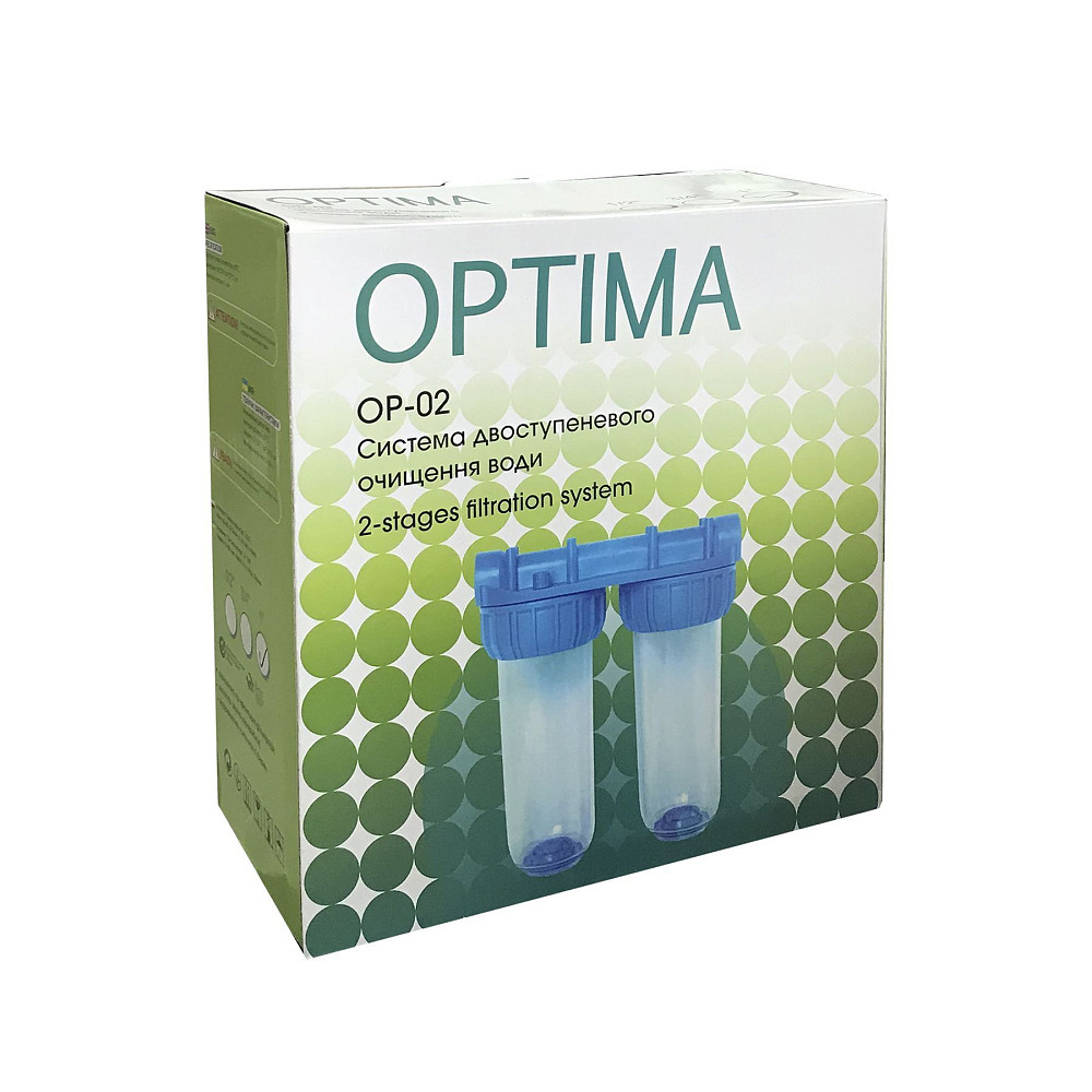 Система 2-х ступеневого очищення Optima OP-02, 3/4″ Тернопіль - фото 2