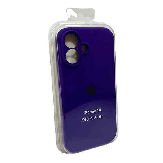 Чохол для смартфона Silicone Full Case AA Camera Protect for Apple iPhone 16 22,Dark Purple Київ