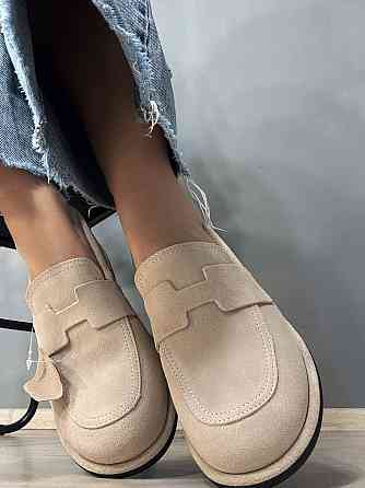 Туфлі жіночі Hengji 560-5 лофери замшеві бежеві, 40, 25 см Київ