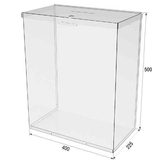 Ящик EKOSTAR с замком для пожертвований и сбора денег 400x225x500. Объем 45 литров Киев