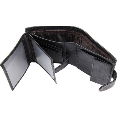 Кошелек Vintage Кожаный Черный (14591) Винница - изображение 7