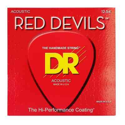 Струни для гітари DR Strings RED DEVILS Acoustic - Light (12-54) (RDA-12) Вінниця