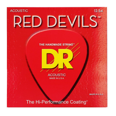 Струни для гітари DR Strings RED DEVILS Acoustic - Light (12-54) (RDA-12) Вінниця - фото 1