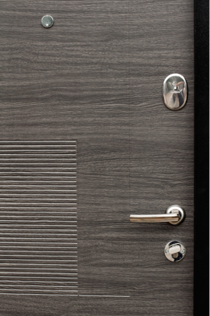 Двері вхідні Наші Двері РУБЕЖ Венге горизонт сірий 960х2050 мм Київ