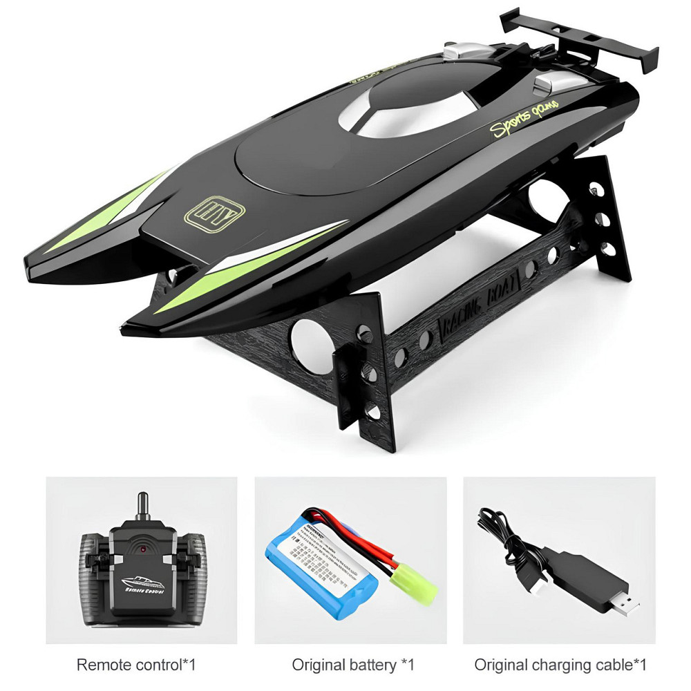 Катер на радиоуправлении RESTEQ, скоростная игрушечная яхта для детей и взрослых с пультом управления, водонепроницаемая RC-лодка Киев - изображение 2