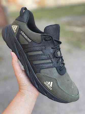 Кросівки осінь-весна натуральна шкіра чоловічі колір хакі 386-ч/з Харьков