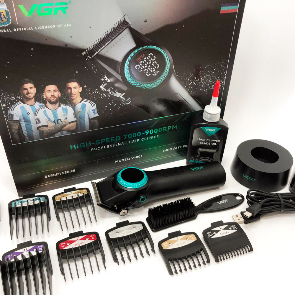 Машинка для стрижки волосся з акумулятором VGR, Універсальний тример для чоловіків SL-69 Київ - фото 8