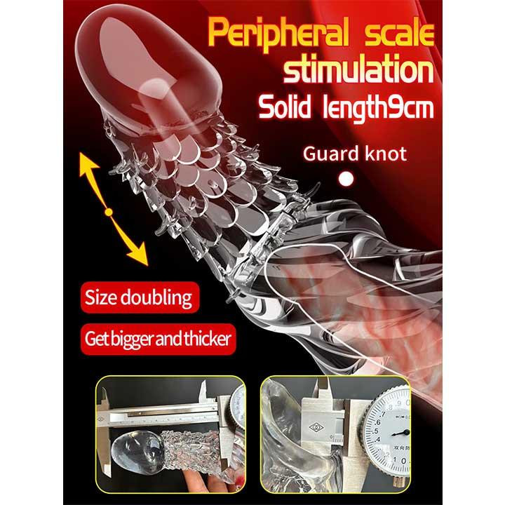 Насадка для збільшення пеніса Crystal Skin збільшує на 9 см Вінниця - фото 3