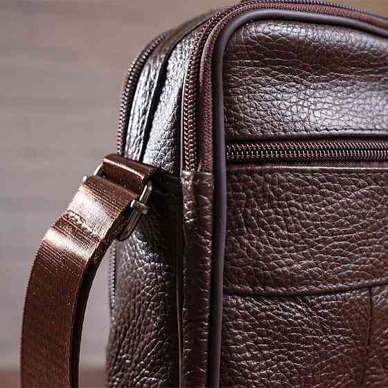 Мессенджер шкіряний 14991 Vintage Коричневий Київ