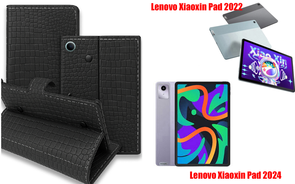 Книжка-трансформер для планшета Lenovo Xiaoxin Pad 2022, Pad 2024, колір Black Krokodil Black Київ - фото 1