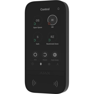 Клавіатура до охоронної системи Ajax KeyPad TouchScreen black Вінниця - фото 5