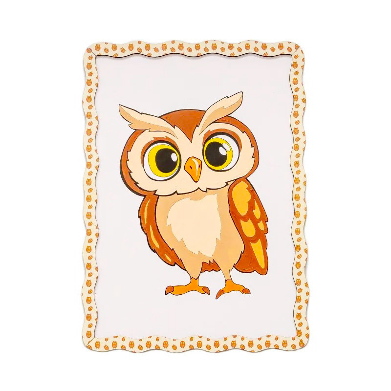 Дитячий набір для розпису по дереву "Сова" Puz-22964 формат А4 Вінниця - фото 1