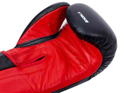 Боксерські рукавички для боксу та єдиноборств чорні натуральна шкіра V`Noks Inizio 12 унцій Київ