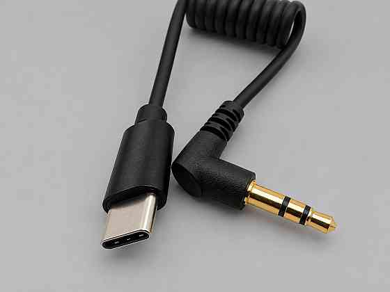 Аудіокабель, кабель Jack 3.5 мм - Type-C 13см (товар з вітрини) Луцк