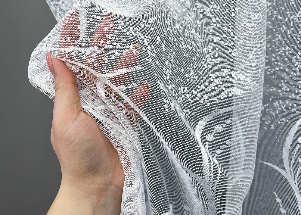 Тюль VR-Textil 2007т Жакард Білий 300х180 см (42-1080) Київ - фото 4