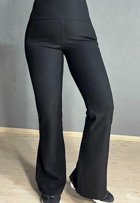 Лосины женские Kenalin W18 клеш утепленные с флисом пуш ап черные, черный, 2XL Киев - изображение 8