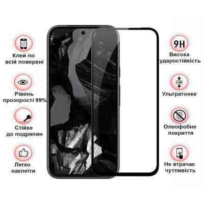 Стекло защитное BeCover Google Pixel 8a Black (711663) Винница