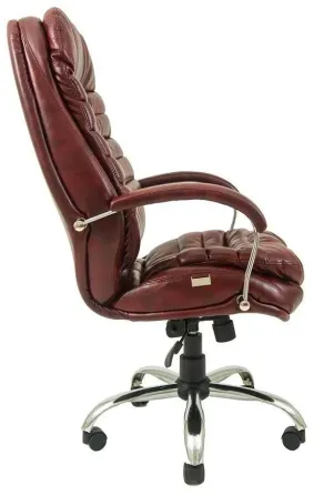 Офісне Крісло Керівника Richman Valencia Madras Firenze Хром М2 AnyFix Коричневий Київ