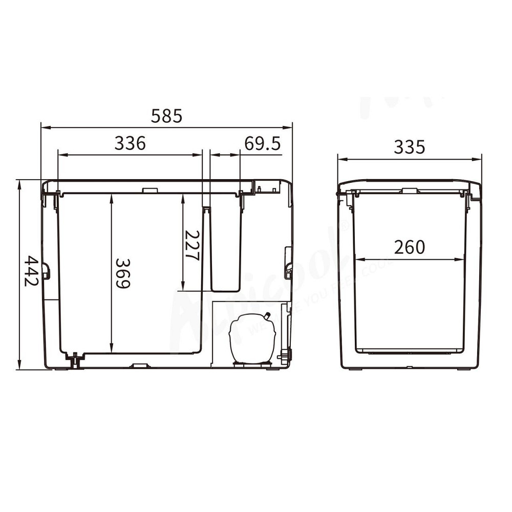 Компрессорный автохолодильник Alpicool K35 (35 литров) - До -20 ℃. Питание 12, 24, 220 вольт Киев - изображение 7
