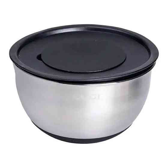 Набір мисок з нержавіючої сталі з кришками 3 шт. Київ