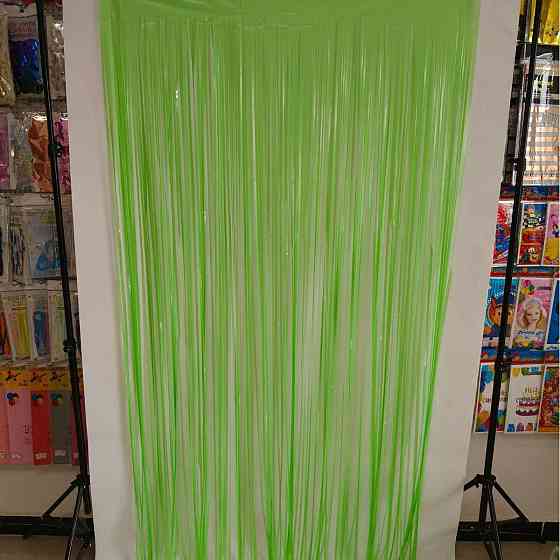 Дощик для фотозони флуоресцентний неоновий 2 м на 1 м салатовий Київ