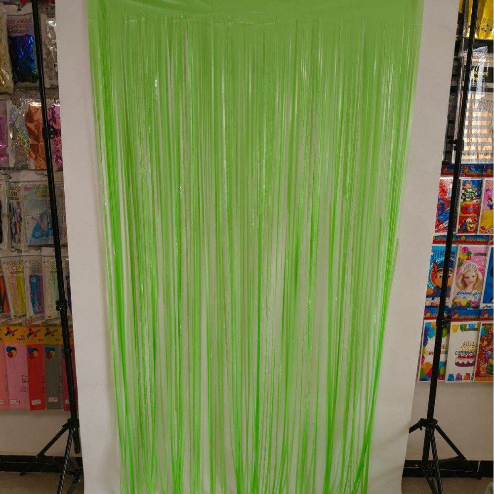 Дощик для фотозони флуоресцентний неоновий 2 м на 1 м салатовий Київ - фото 5