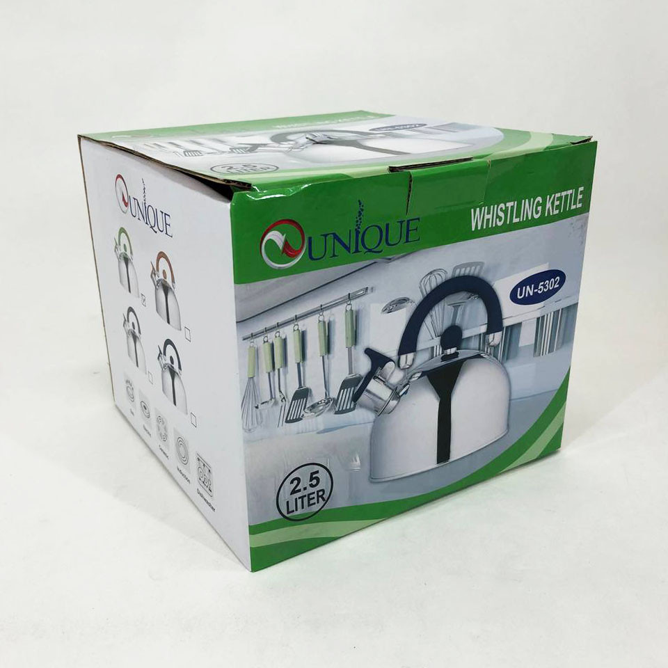 Стильный чайник из нержавеющей стали с свистком, Чайники со свистком наплитные, Чайник для воды на газ BH-57 Львов - изображение 2